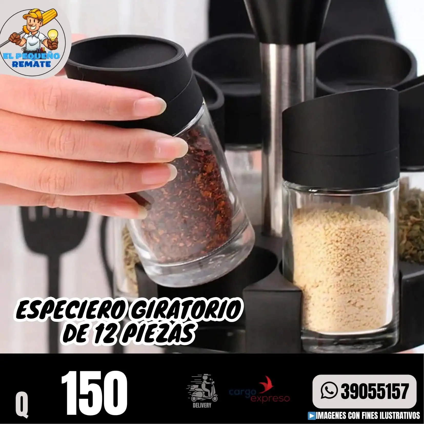 ESPECIERO GIRATORIO DE 12 PIEZAS 2