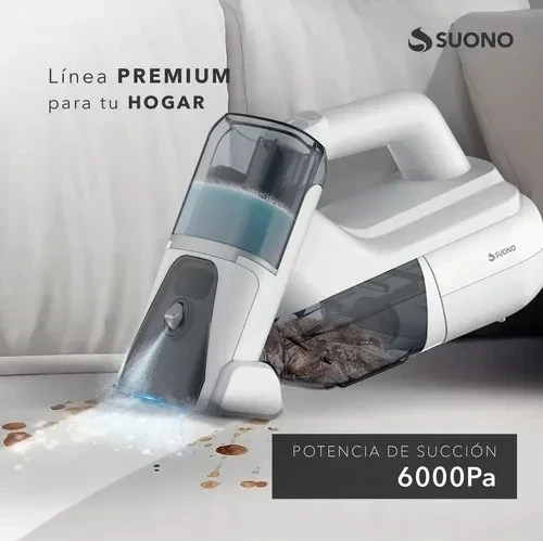 ASPIRADORA DE MANO SUONO LIMPIA TAPIZADOS PORTÁTIL RECARGABLE  2
