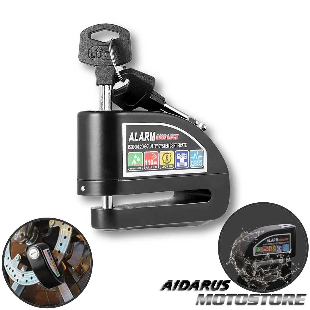 CANDADO CON ALARMA PARA DISCO