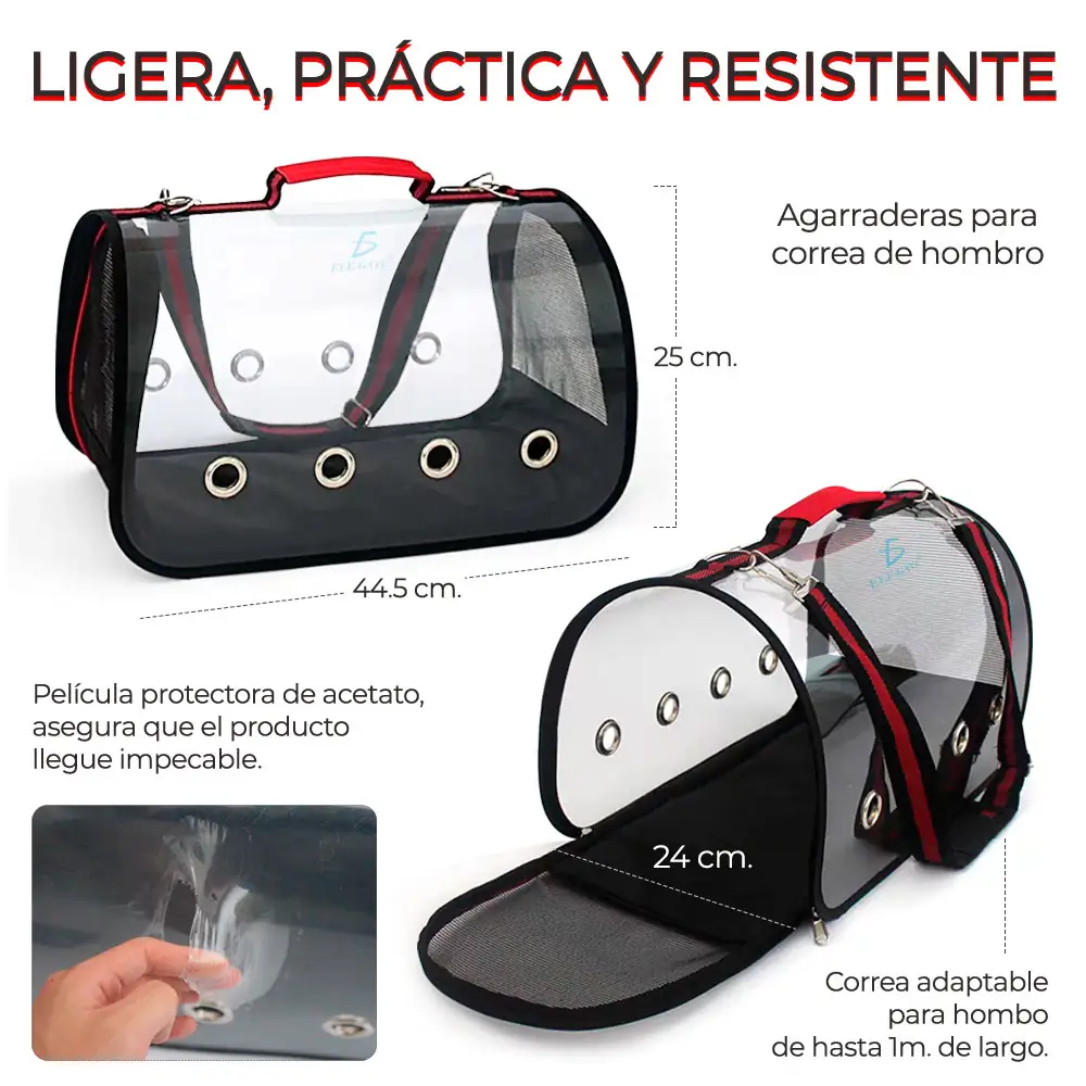 Mochila Transportadora De Plástico Para Mascotas  3