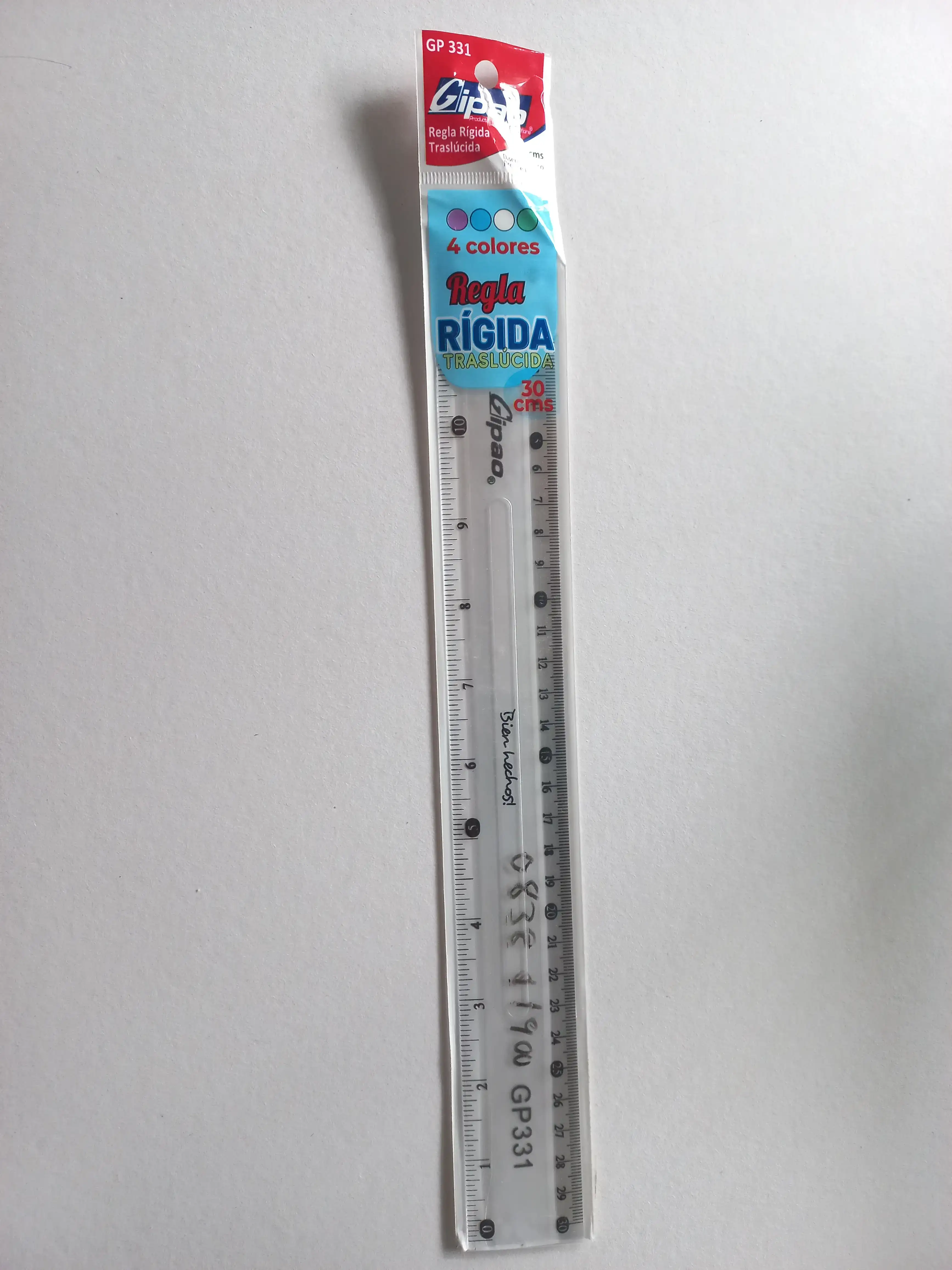 Regla pastica 30cm