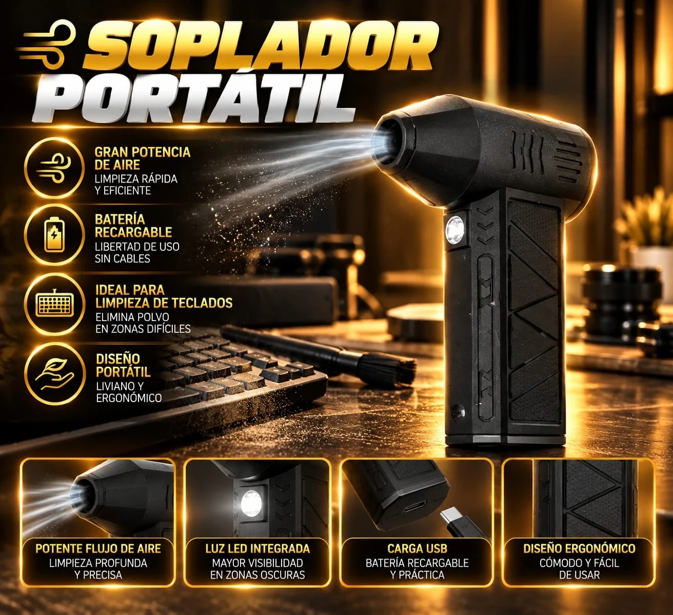 SOPLADOR PORTÁTIL