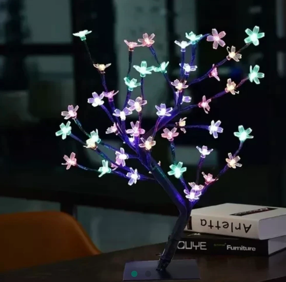 ARBOL NAVIDAD LED COLORES BONSAI