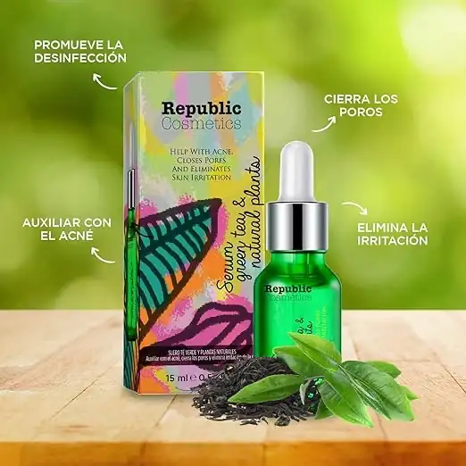 Serum Facial ''Green tea & Natural Plants'' - Republic Cosmetics